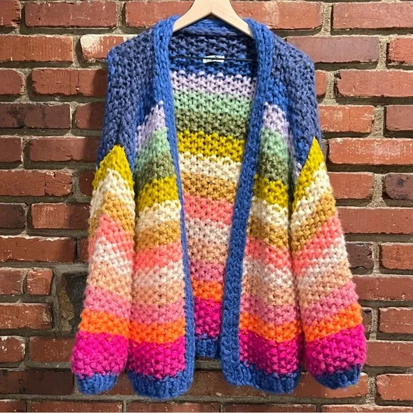 Anthropologie Colorful Knit Cardigan - Picture 2 of 13